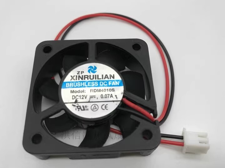 XINRUILIAN RDM4010S 4010 DC12V 0.07A 40*10MM 2-Pin Mute Cooling Fan