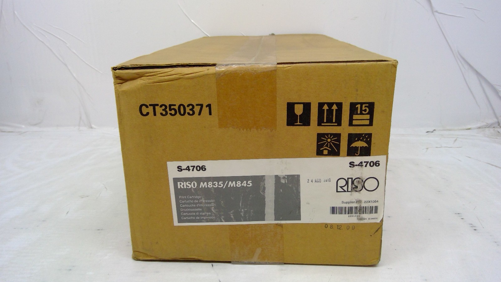 Genuine Riso M835/M845 Black Toner Cartridge S-4706 S4706