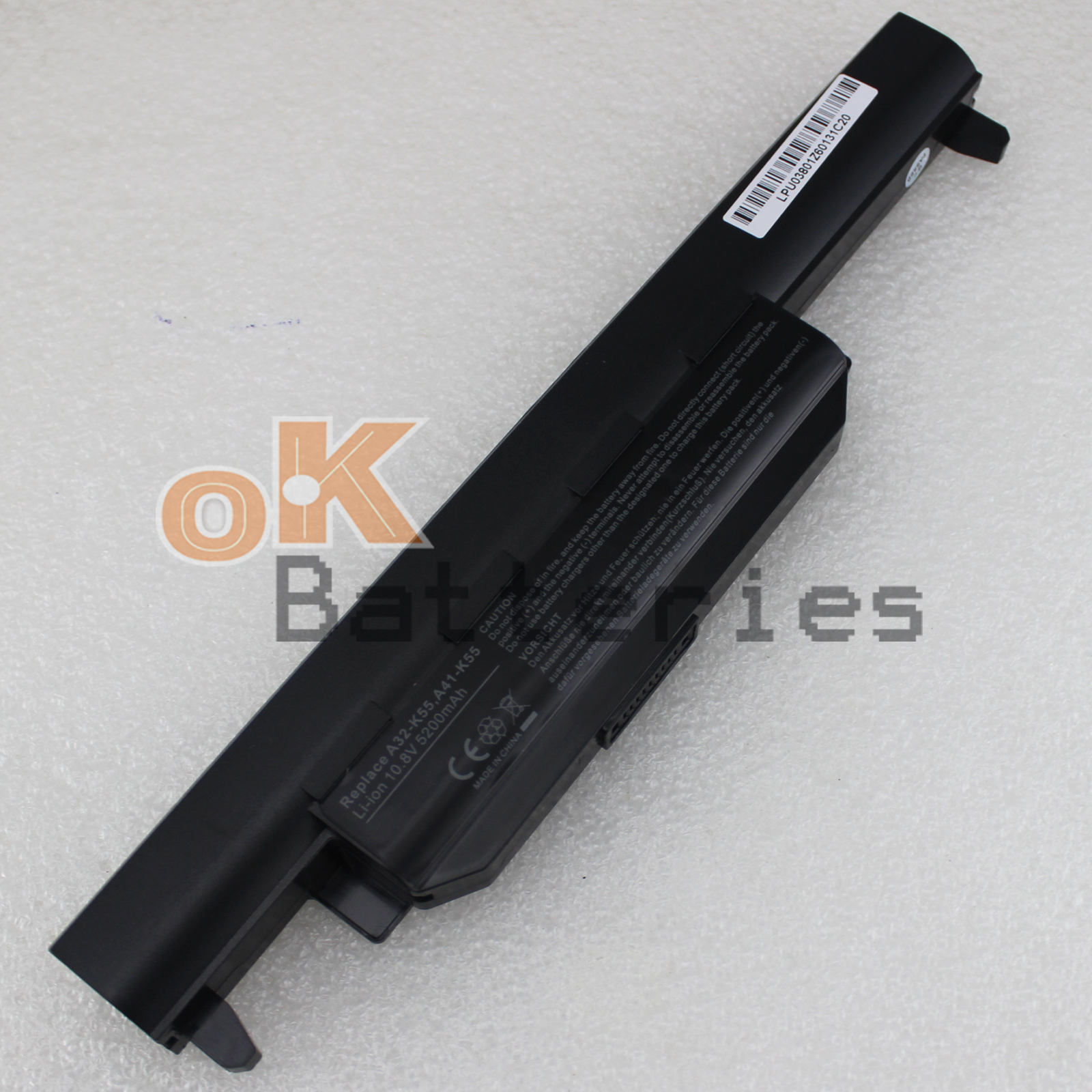 5200mah 6Cell Battery For ASUS A45 A45D A55 A55A A75 A75D 70-N893B2100Z A32-K55