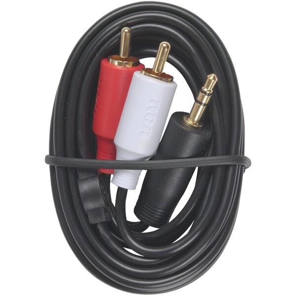 3.5mm To 2 RCA PLUG Y AH205R Cable Theater Audio Cables Interconnects Rca-male