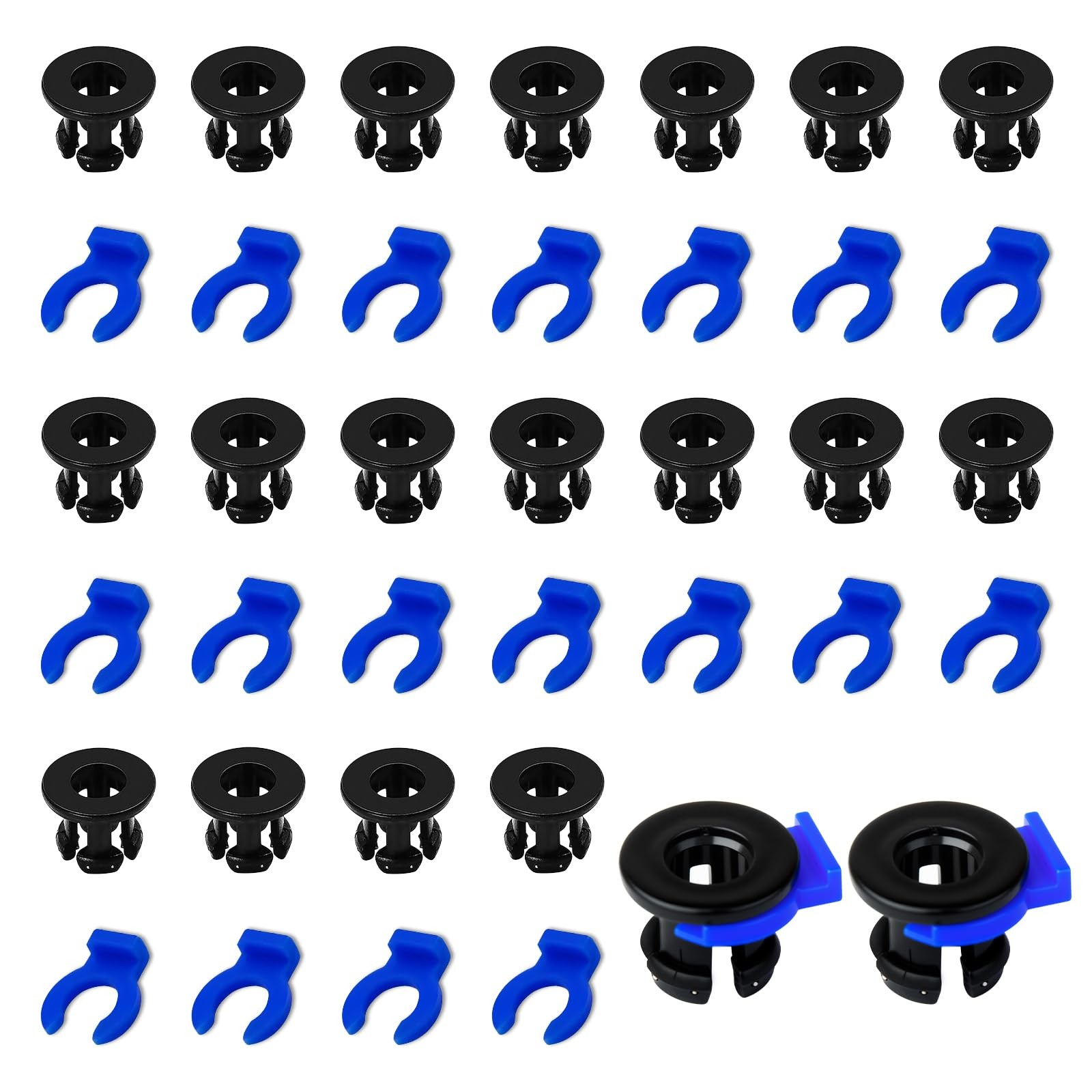 40PCS Bowden Tube Coupler Set 1.75 Bowden Tube Coupling Collet Clamp