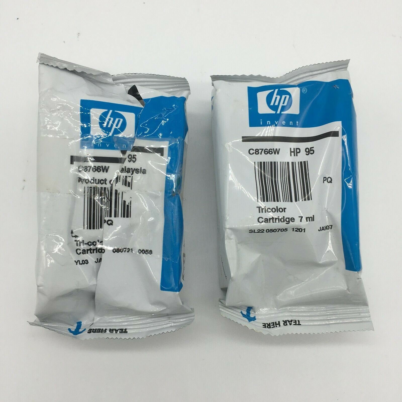 LOT OF 2 Genuine HP 95 Color Ink Cartridges C8765W New One Sealed NO Box
