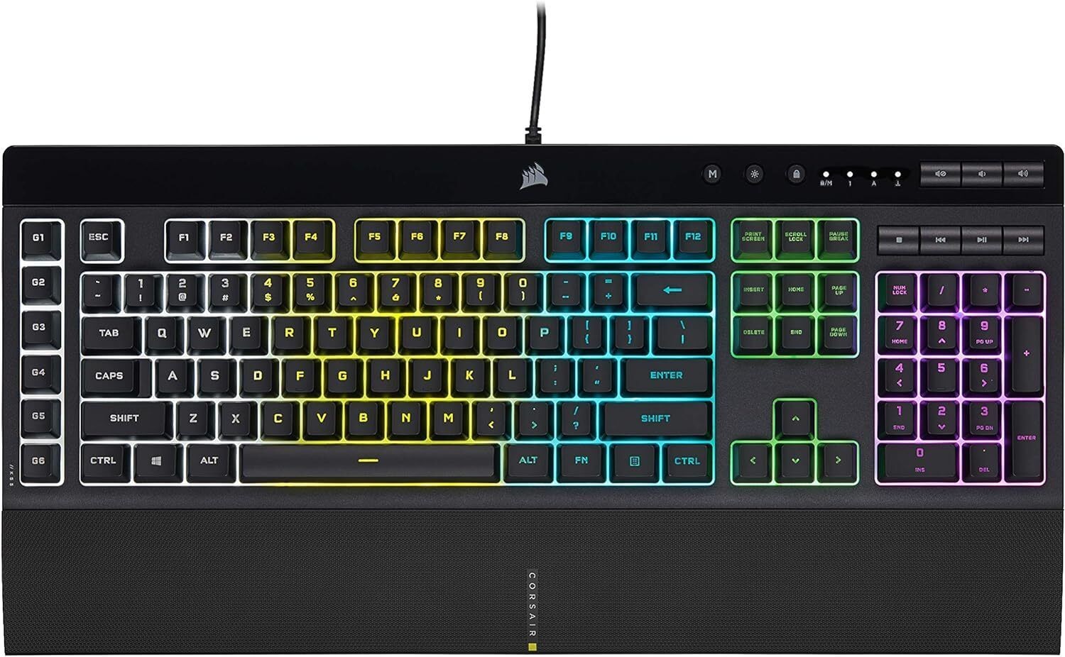 CORSAIR K55 RGB PRO-Dynamic RGB Backlighting Six Macro Keys - Deutsche Layout