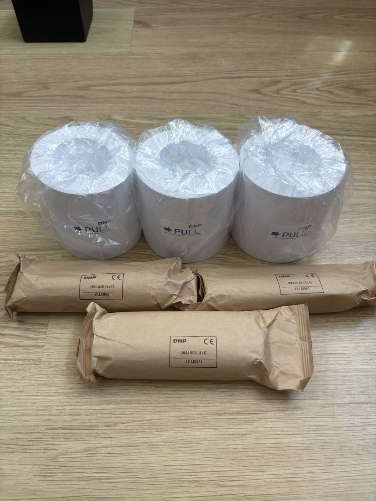 DNP QW410 4x6 Photo Paper Roll & Matching Ink Ribbon QW410PD (450 Prints) 3 Sets