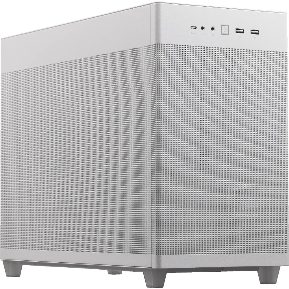Micro ATX Mini Tower PC Case White Compact SFF Design Tool-Free Side Panels