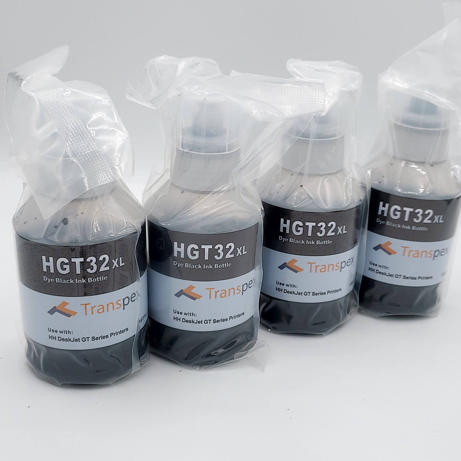 4 Bottles - Replacement HGT32XL Black Ink For HP DeskJet GT Series Printer 165mL