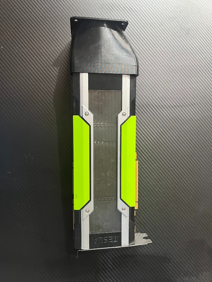 Nvidia Tesla P40 P100 GPU Accelerator 80MM Fan Shroud (Heat Resistant )