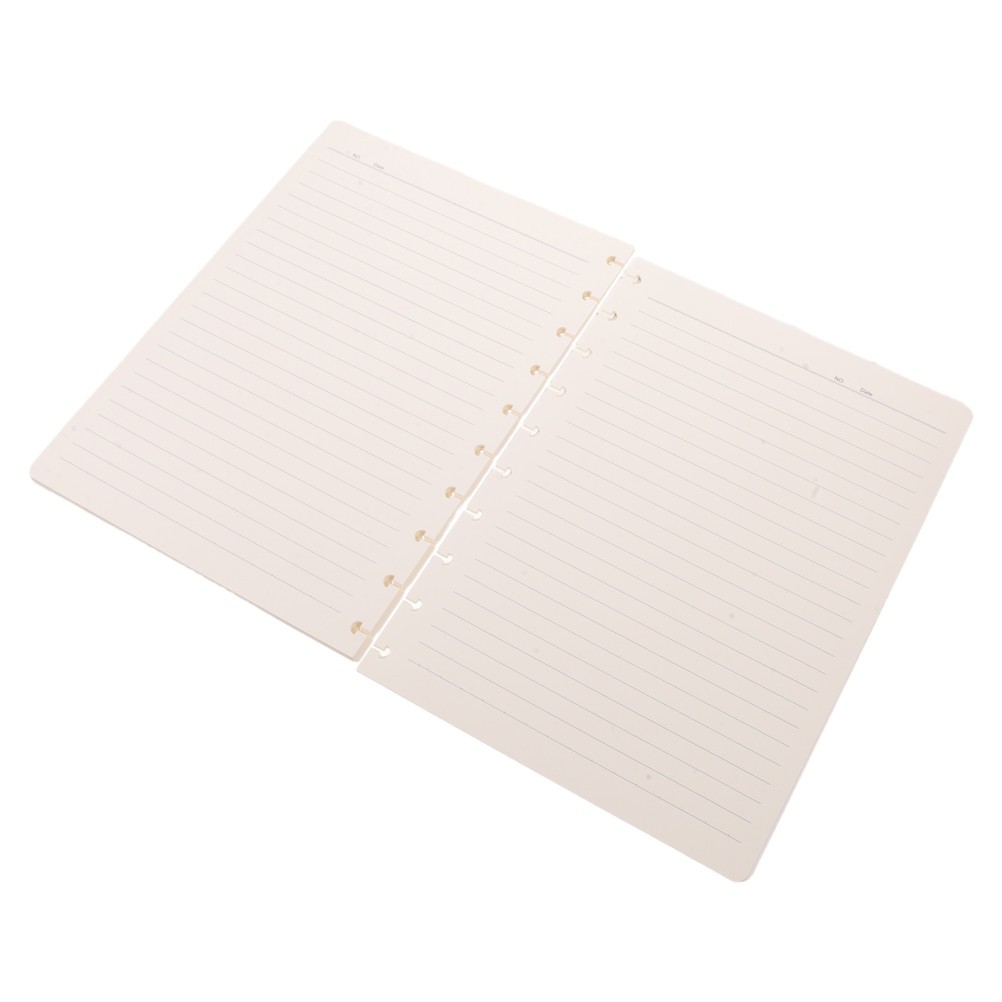 Reusable Sublimation Journal Notebook with Mushroom Shaped Spiral Binding White