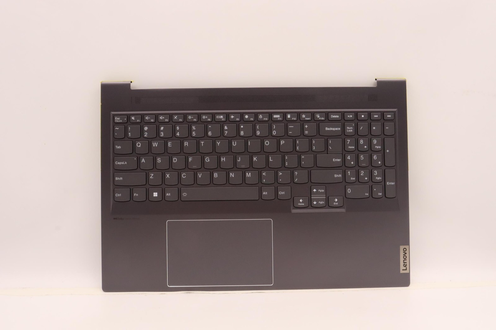 New Lenovo Slim 7 16IAH7 Palmrest Backlit Keyboard Top Cover Gray US 5CB1J38238