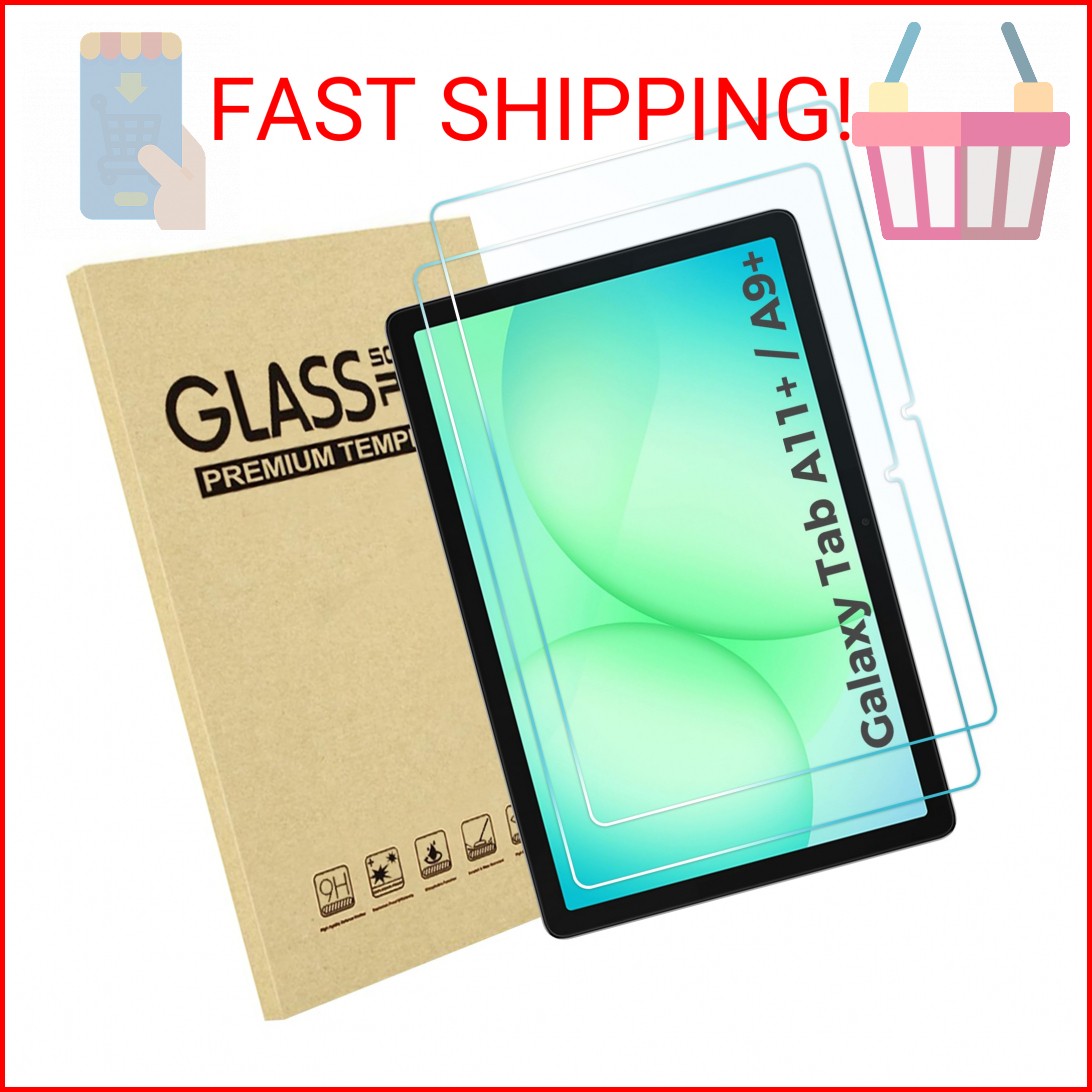 ProCase 2 Pack Screen Protector for Galaxy Tab A11 Plus 2025 / Tab A9 Plus 11 In