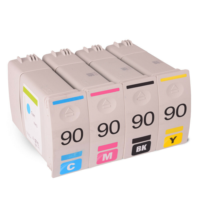4PC For HP 90 Compatible Ink Cartridge For HP 4000 4500 4020 4520  BK C M Y