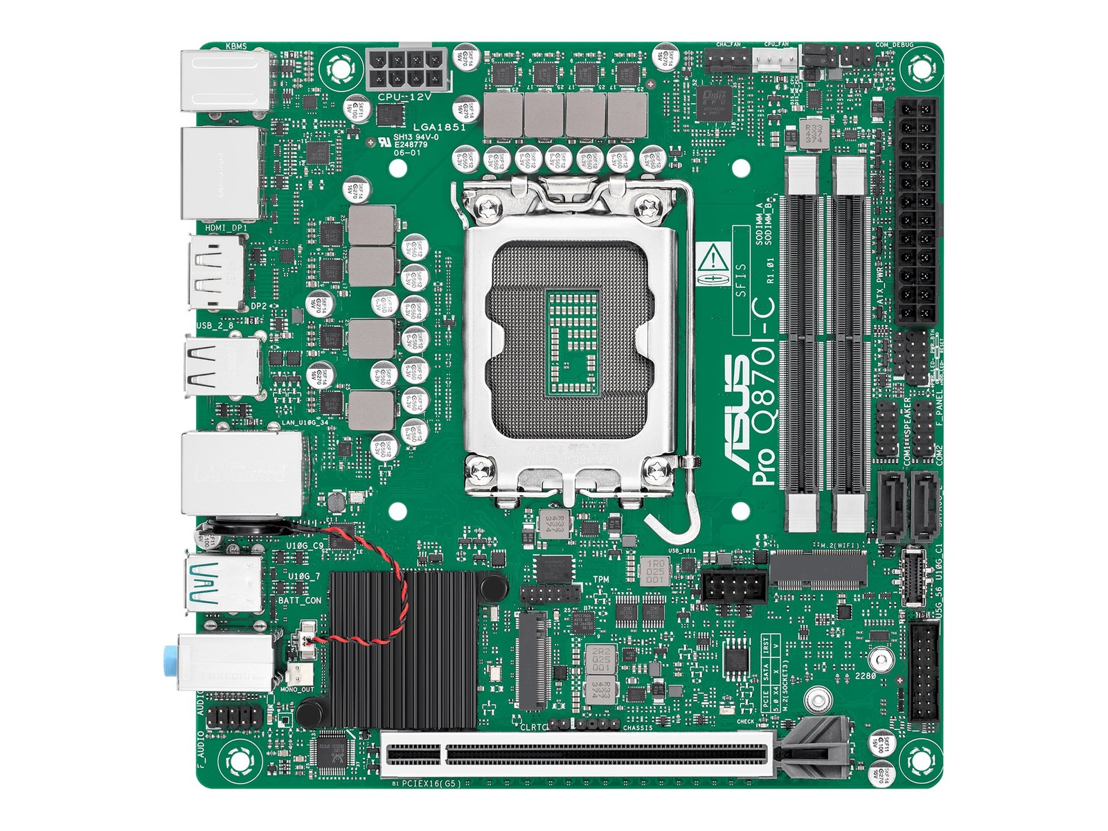 ASUS Pro Q870I-C-Csm Mini Itx LGA1851 Socket Intel Q870 90MB1MPP-M0EAYC