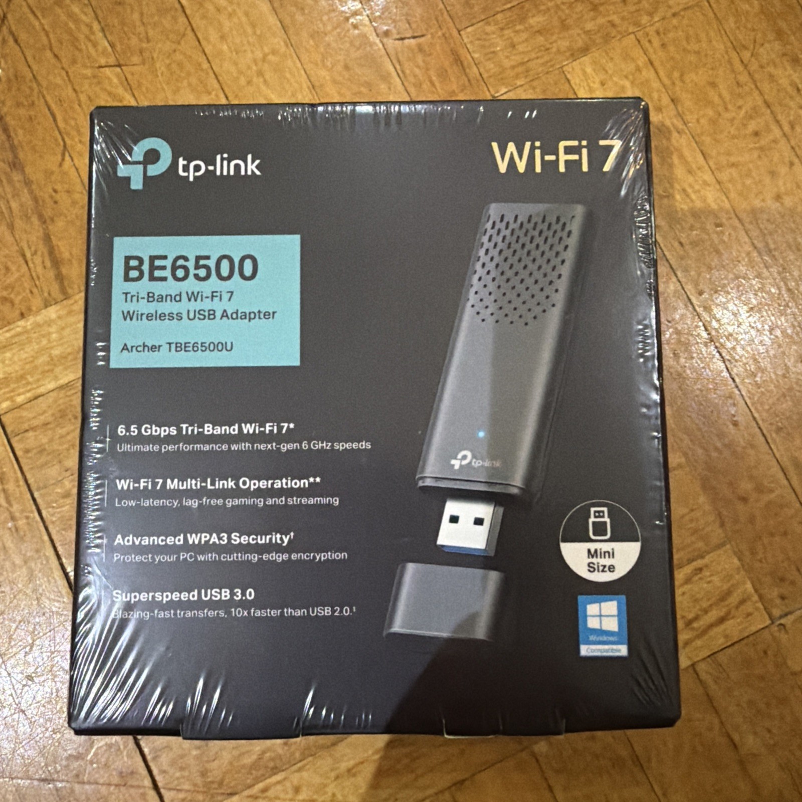 TP-Link Archer TBE6500U BE6500 Tri-Band Wi-Fi 7 Wireless USB Adapter 