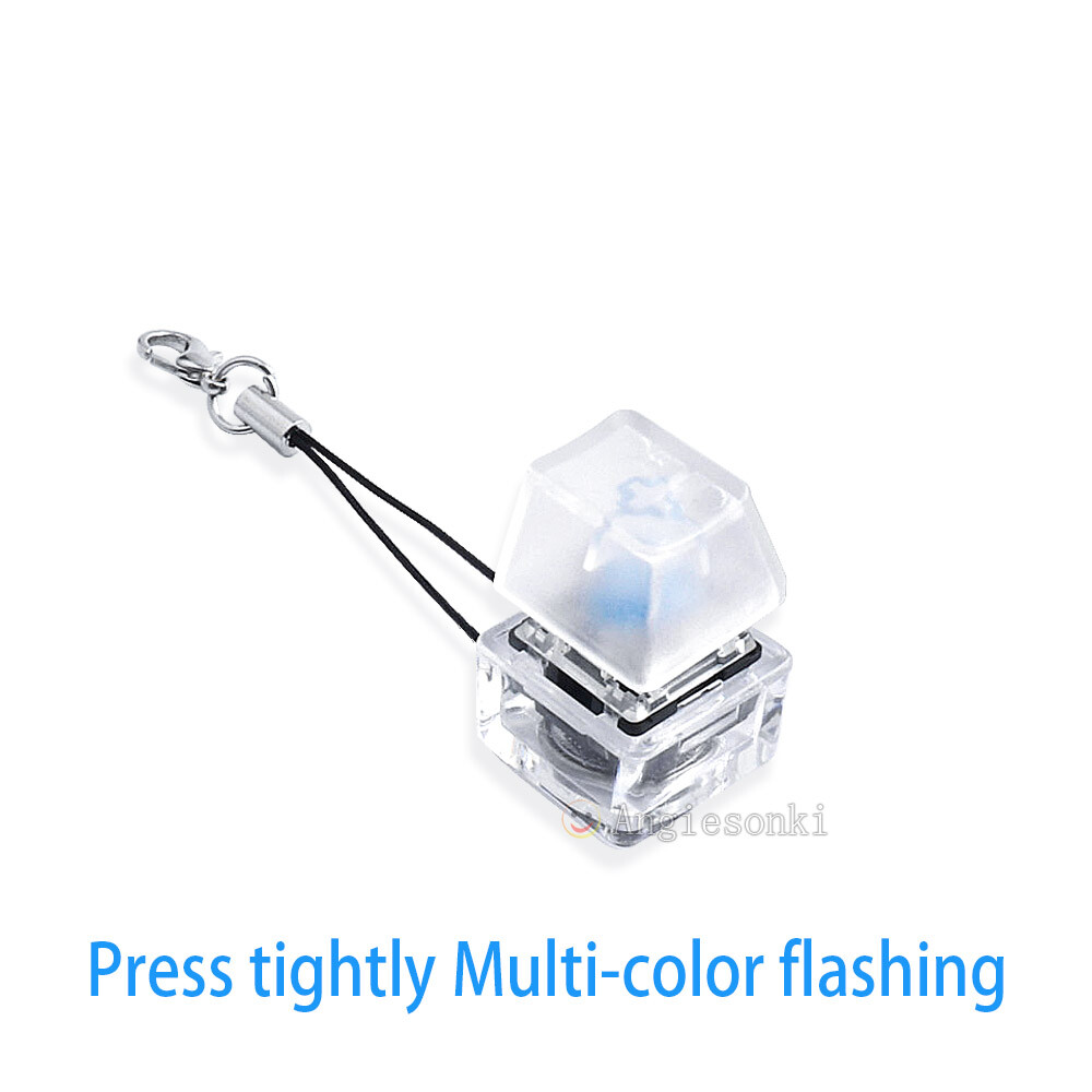 RGB Mechanical Keychain Backlit for Keyboard Switches Tester Kit Without LED