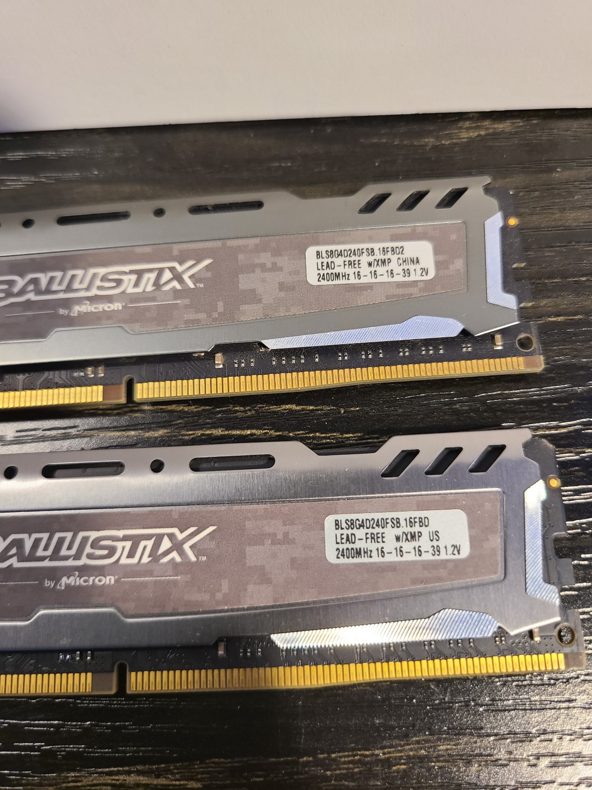 Micron Ballistix DDR4 RAM BLS16G4D240FSB.16FAD (Set of 2 16GB for 32GB total)