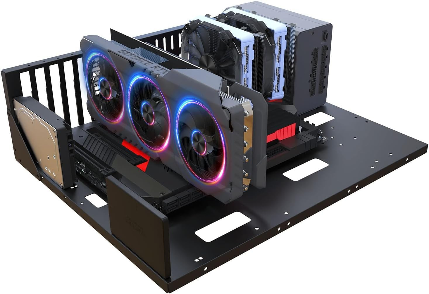 E-ATX Open Chassis PC Test Bench, Wide Body Heat Dissipation