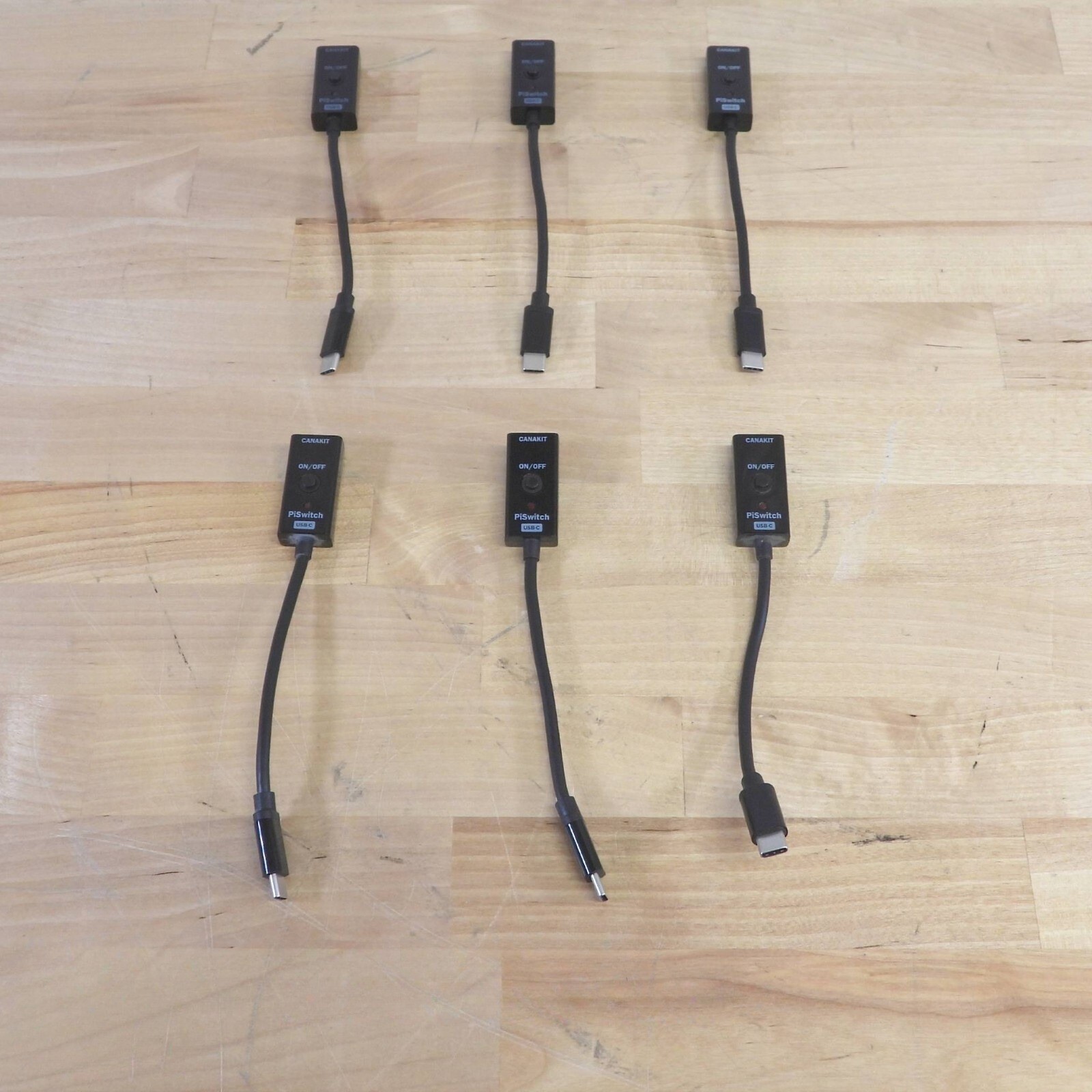 CanaKit USB-C PiSwitch On/Off Power Switch Lot of 6 Raspberry Pi 4 LED