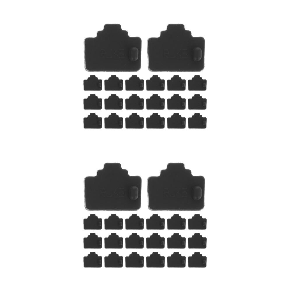 120Pcs Durable Rj45 Port Dust Covers for Computer Ethernet and Network Sockets