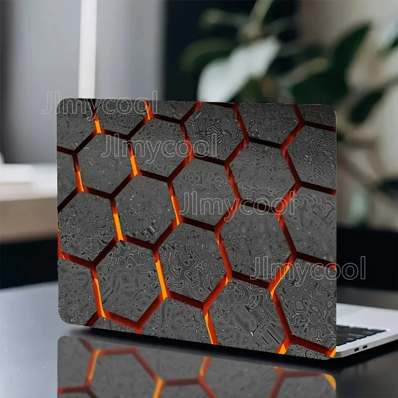 2x Science Fiction Hexagonal Laptop Stickers Scratch Resistant for 12 To 15-inch