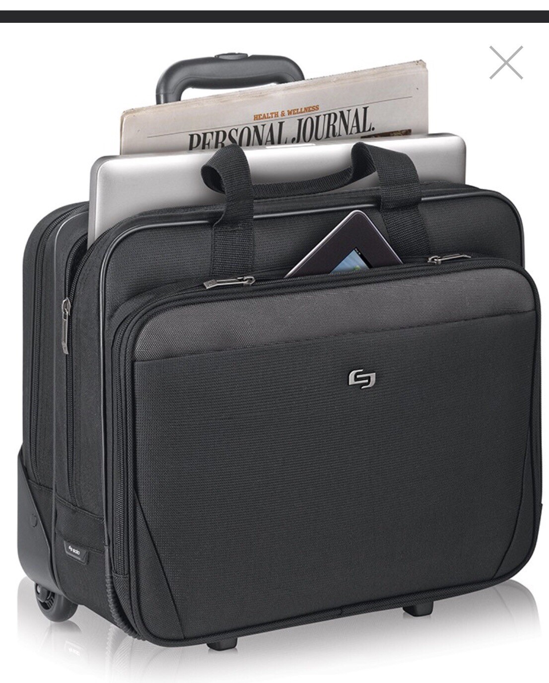 🔥Excellent Expandable Solo Rolling Overnight Laptop Tablet Travel Carry On Bag