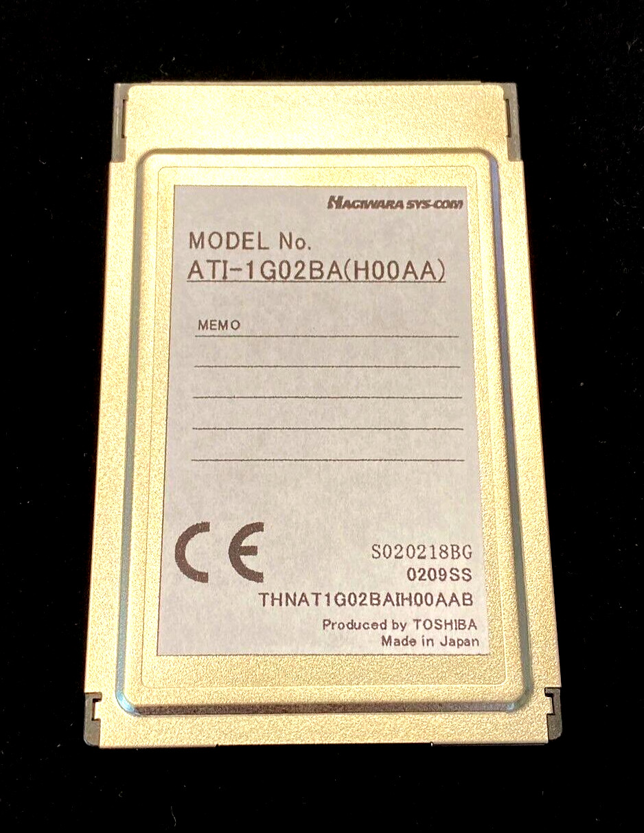 Hagiwara Sys-Com 512MB industrial grade PCMCIA PC Card ATA Flash Card, SLC