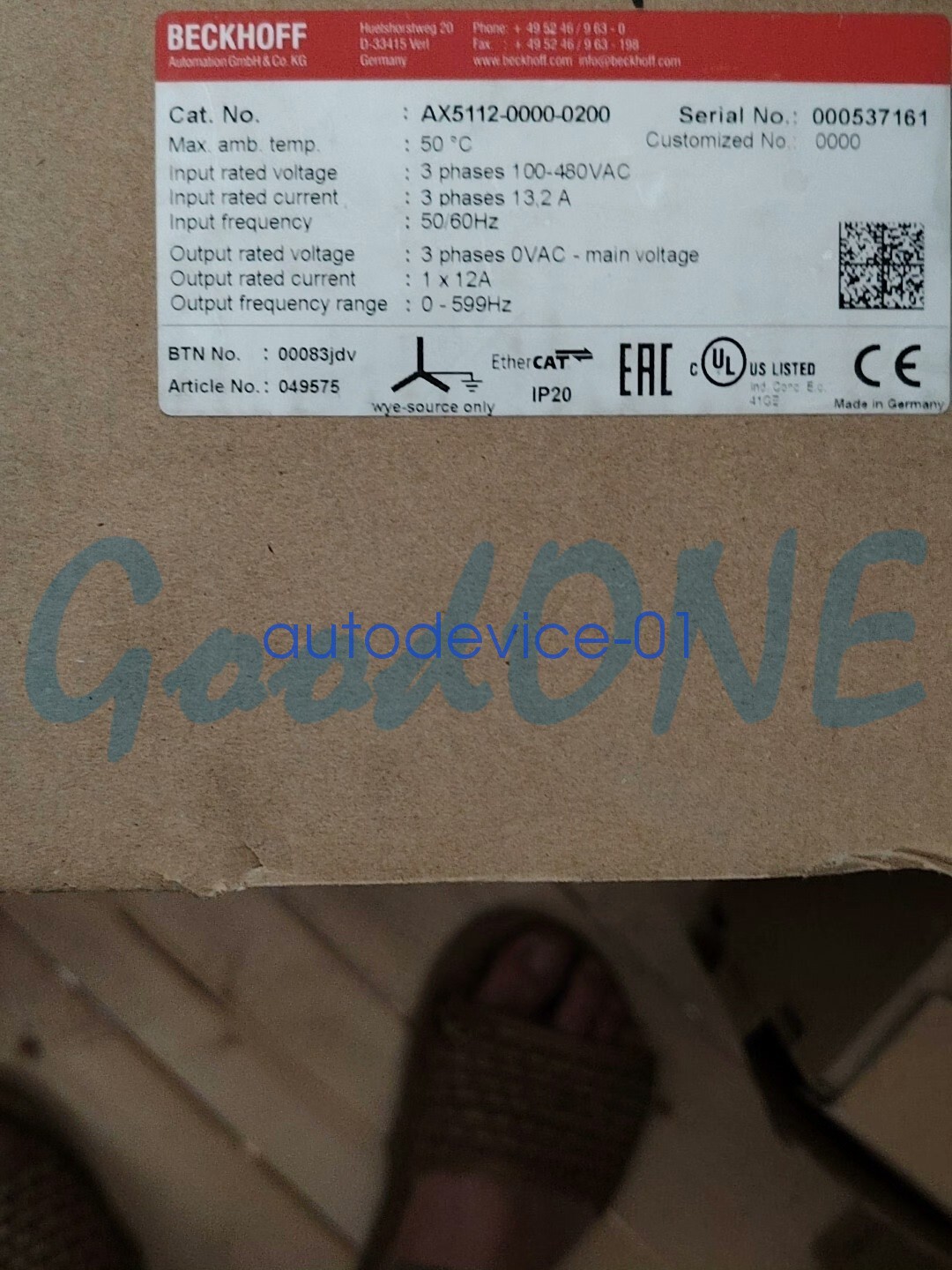 1PC NEW Beckhoff Servo Controller AX5112-0000-0200 DHL/FedEx