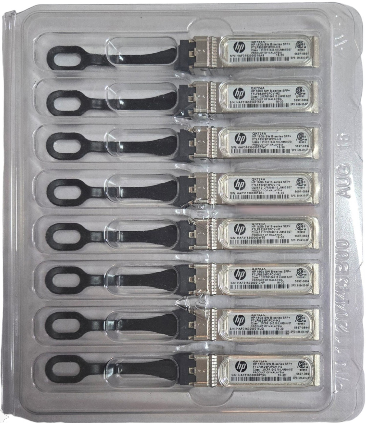 NEW HP Brocade 16Gb B-Series SW Fibre Channel SFP+ Transceiver QK724A 656435-001