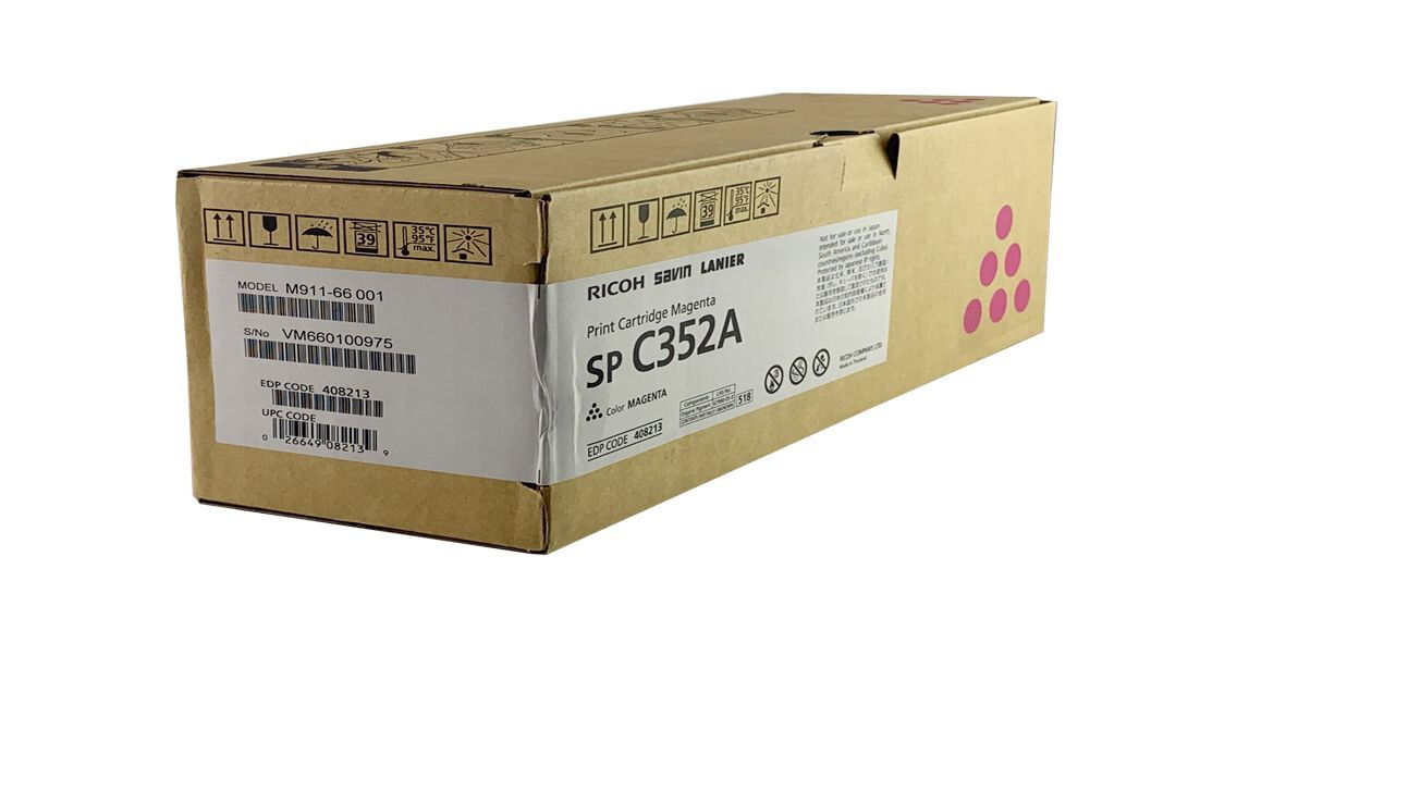 MEW SEALED Genuine Ricoh SP C352A Magenta Toner 408213, We Ship Fast