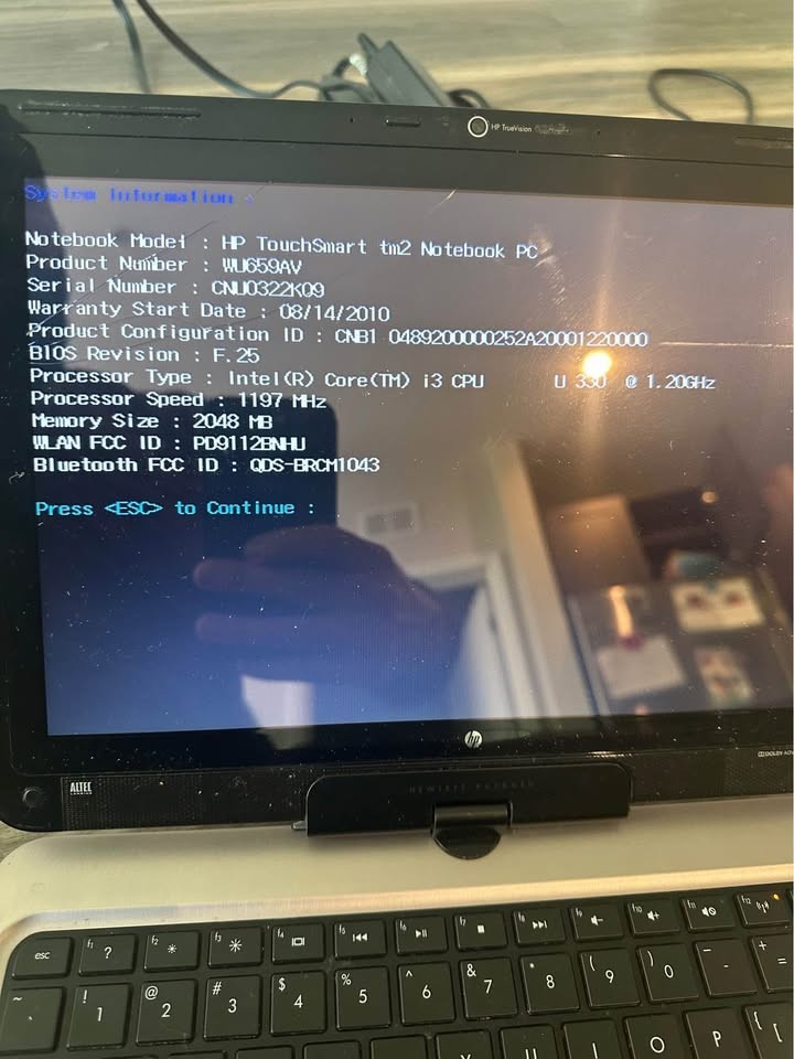 HP NoteBook TouchSmart TM2 12" Intel Touch Screen Laptop Tablet PC