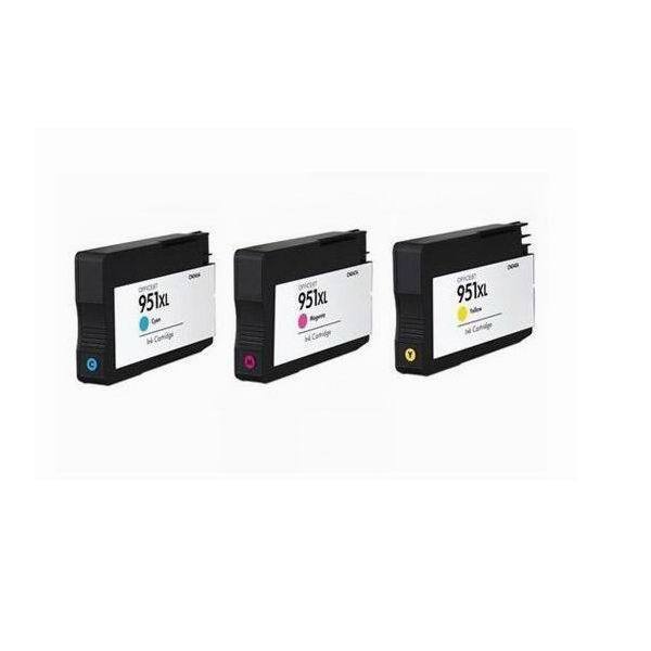 3P 951XL Ink Cartridges Compatible for HP officejet 8100 8600 show ink