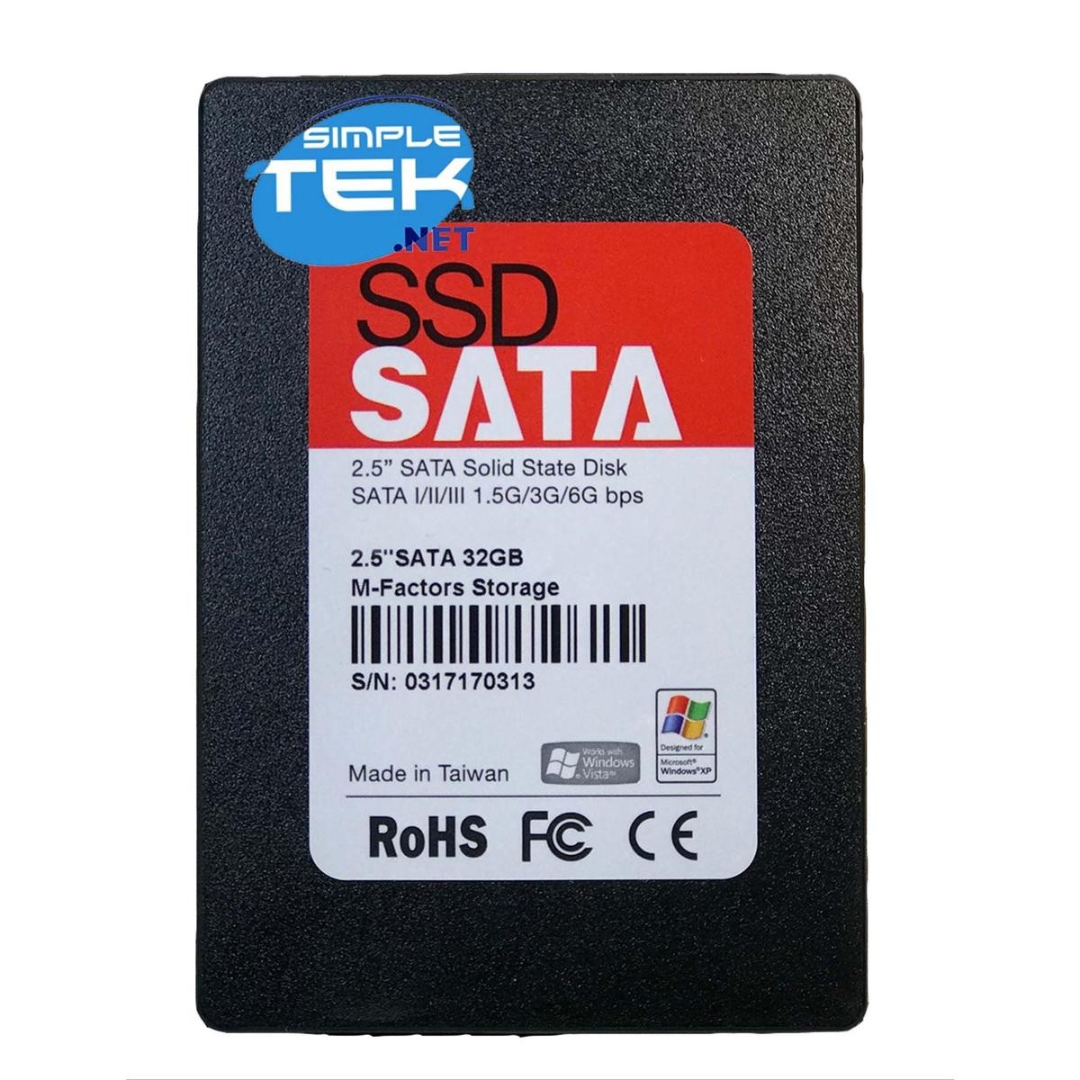 Phison SSD MLC 2.5" 32GB SATA Solid State Drive Notebook Desktop PC AIO