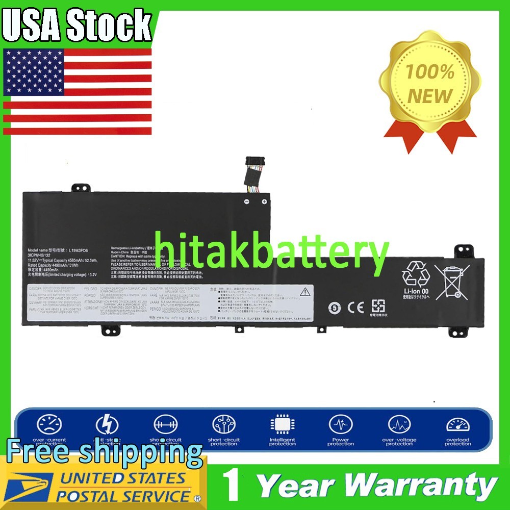 Battery For Lenovo IdeaPad Flex 5-15ITL05 Series 82HT 5B10X49075 5B10X49073 USA