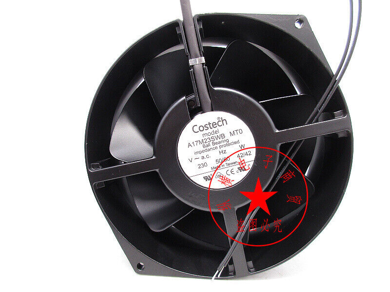 Costech A17M23SWB MT0 230V 42W iron leaf high temperature cooling fan