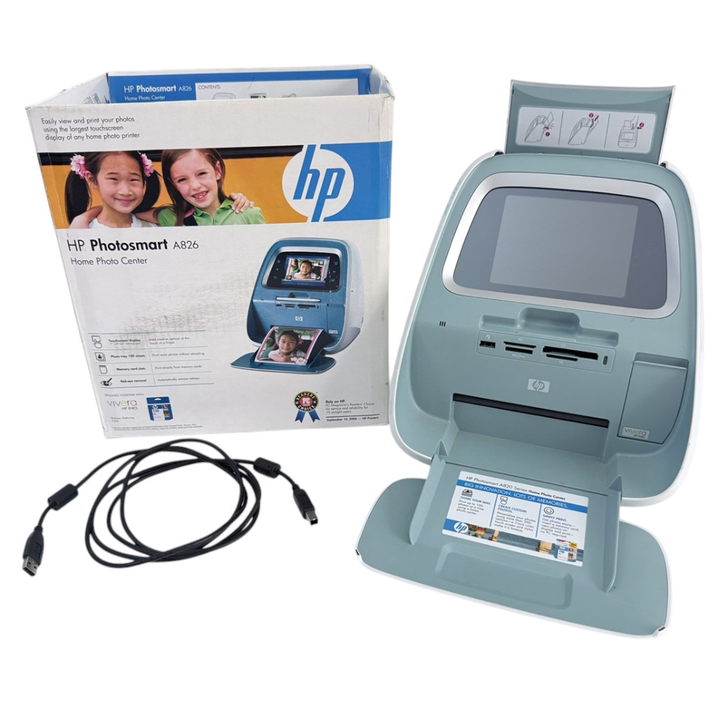 HP Photosmart A826 Inkjet Digital Home Photo Center Printer Touchscreen In Box