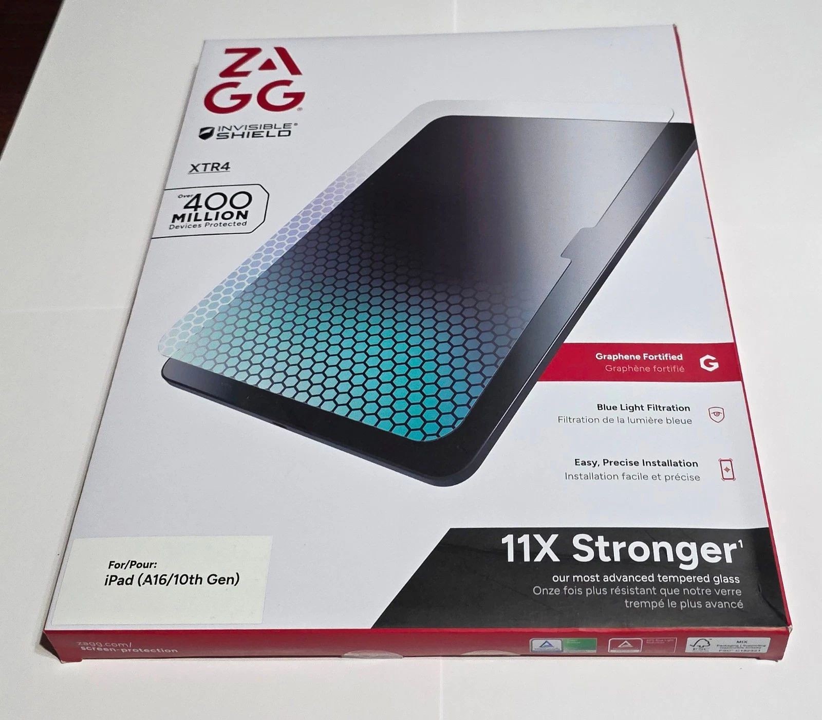 ZAGG Screen Protector iPad (A16/10th Gen) XTR4 Clear