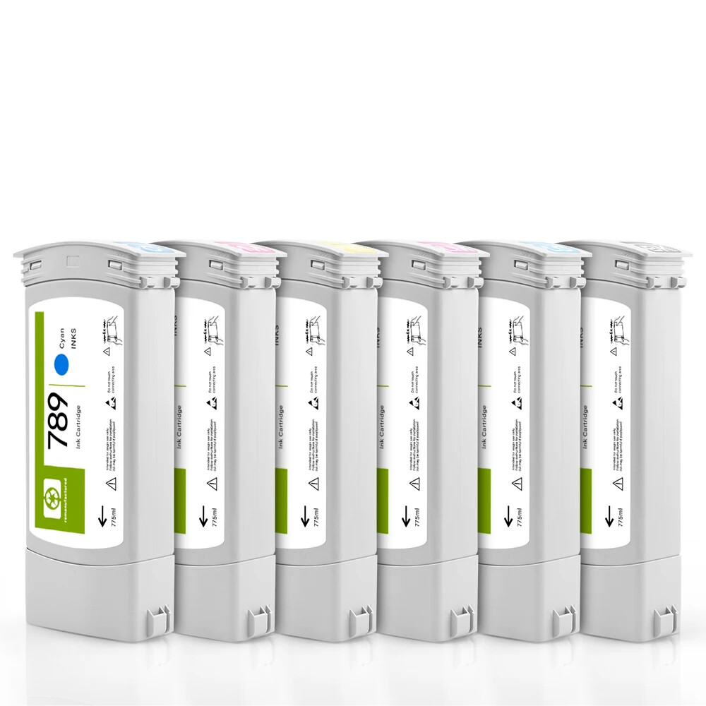 6*775ML For HP 789 Ink Cartridge Full With Ink For HP Latex L25500