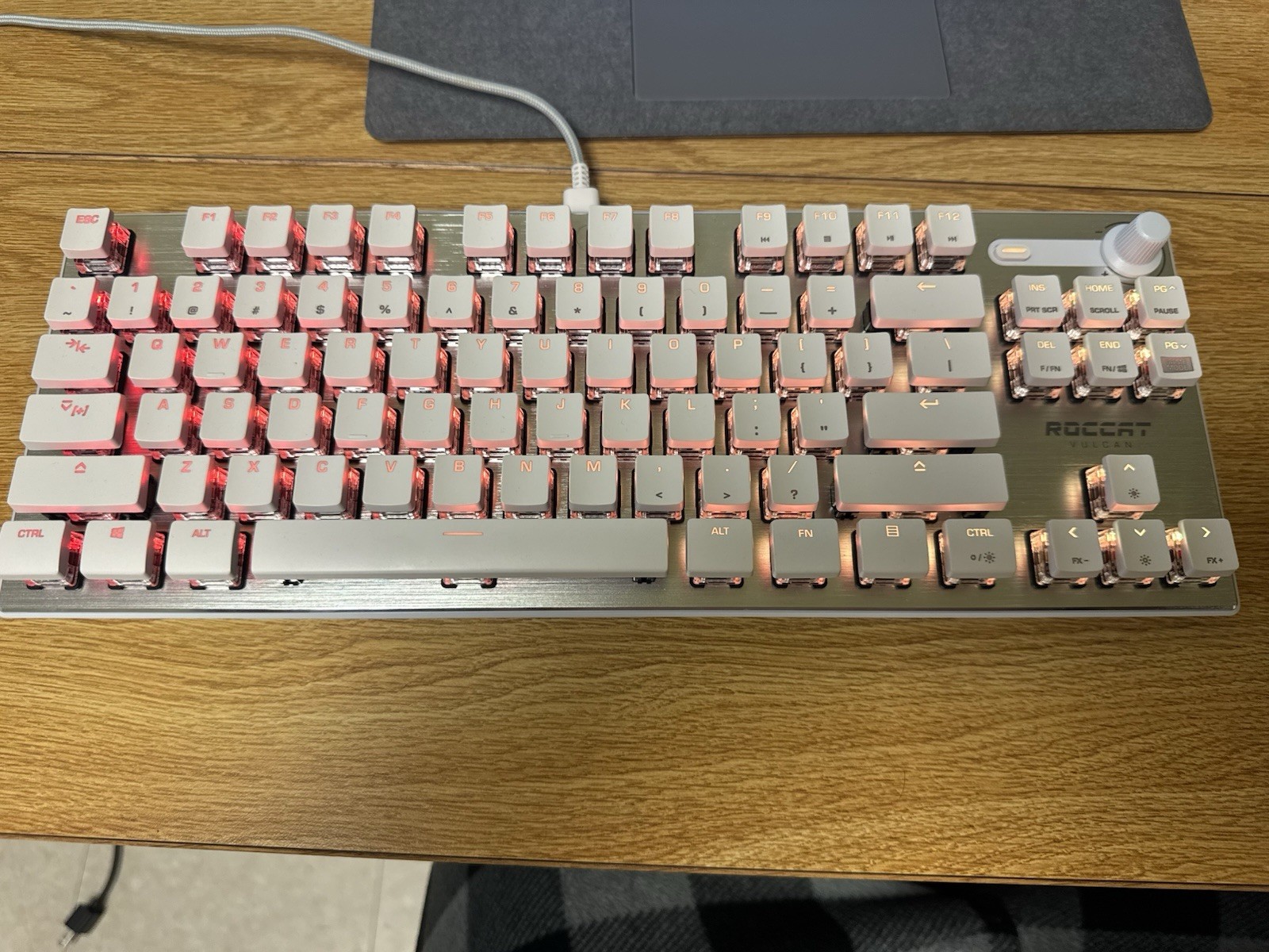 ROCCAT Vulcan TKL Pro PC Linear Optical Titan Switch Gaming Keyboard with USB-C