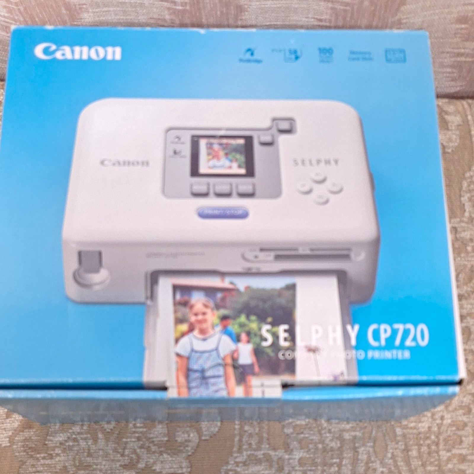 Canon SELPHY CP720 Portable Dye Sublimation USB Color Photo Printer 4x6 4x8