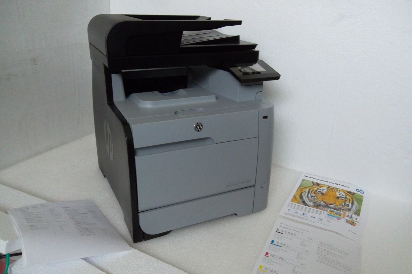 HP Color LaserJet MFP M476dw Printer AIO Duplex Wi-Fi Fax Copy 3.5" Touch CF387A