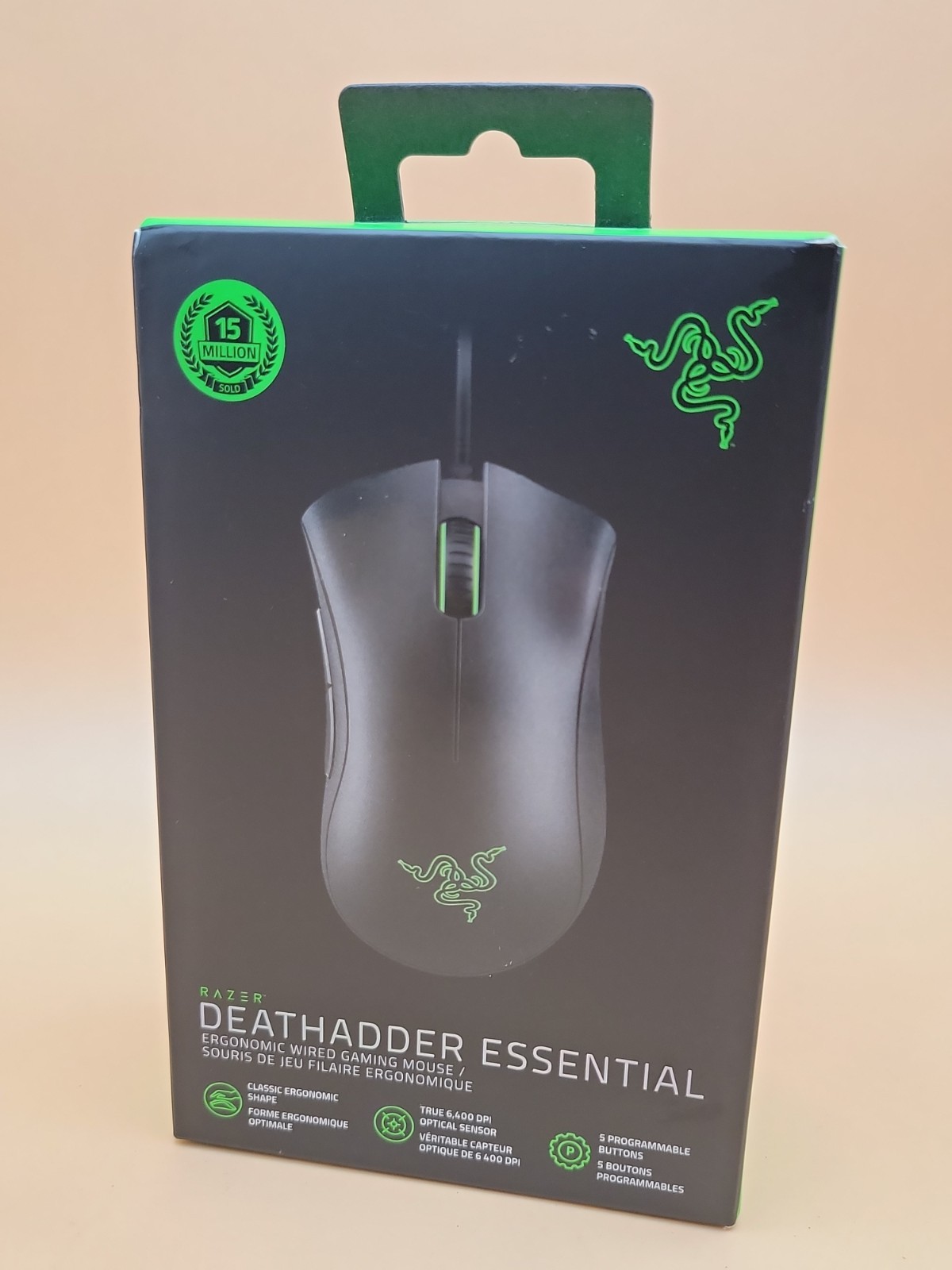 New & Sealed Razer DeathAdder Essential Wired Optical PC Gaming Mouse - NIB