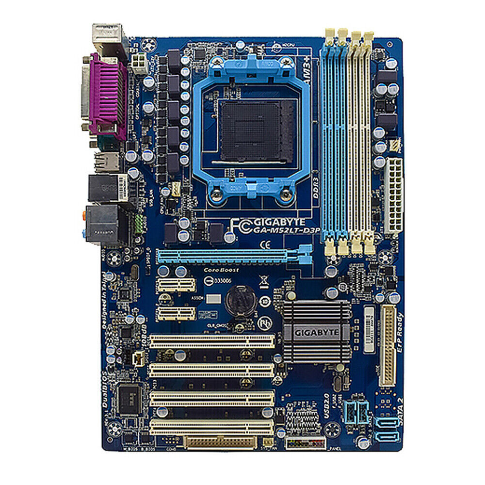 For Gigabyte Socket AM3+ DDR3 ATX Motherboard GA-M52LT-D3P