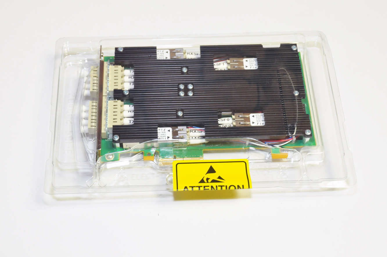 Riverbed Four-Port SX Multimode Fiber Gigabit Ethernet Card  NIC-004-4SX  New