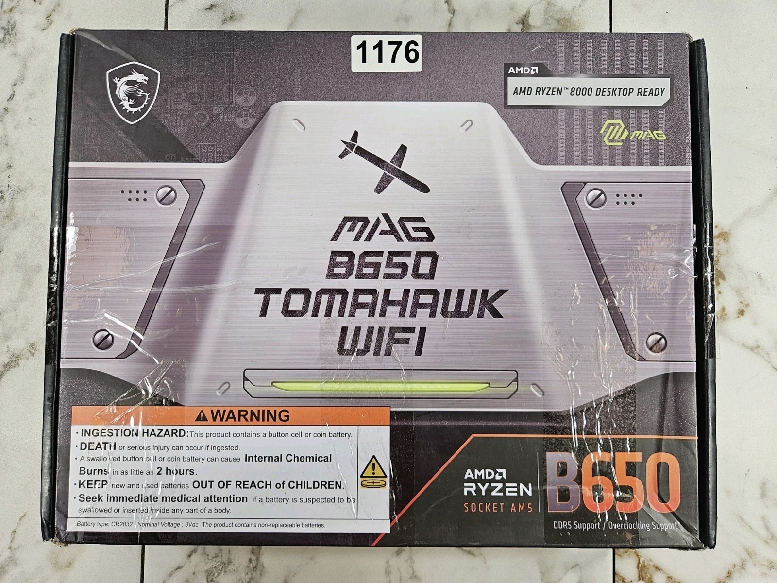 MSI MAG B650 TOMAHAWK WIFI Gaming Motherboard Open Box 