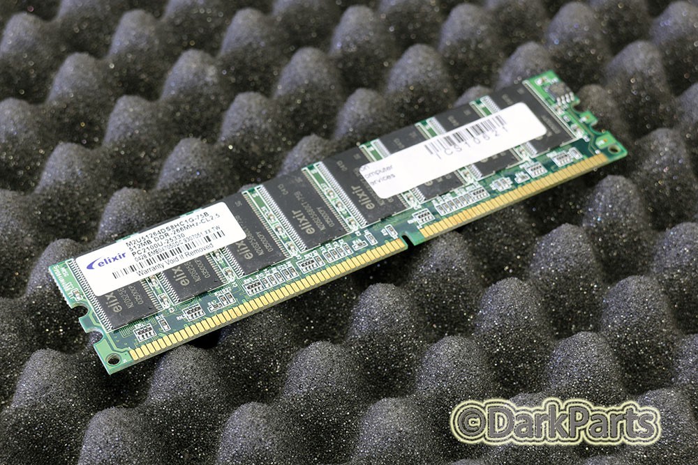 Elixir M2U51264DS8HC1G-75B 512MB PC2100U-25330 Memory RAM