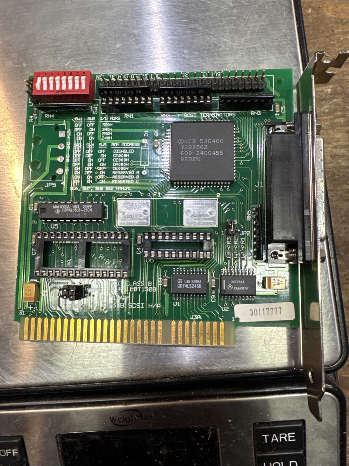 NEC / Trantor T130B 8-bit ISA SCSI Controller (bootfähig, retro, 1992)