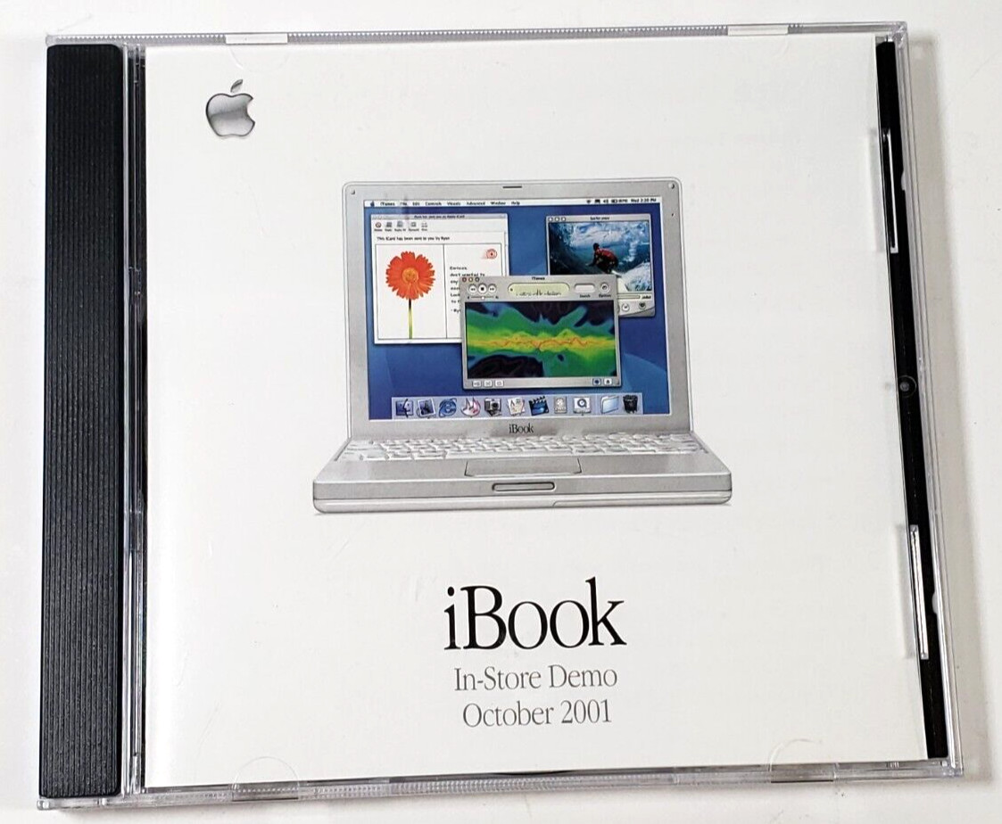 Apple Computer iBook In-Store Demo CD October 2001 In Original Case