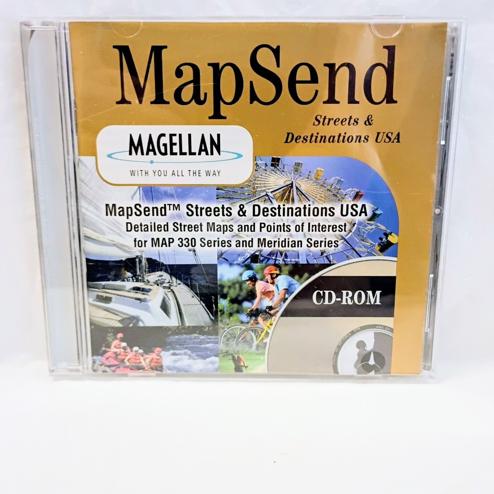 Magellan MapSend Streets & Destinations USA (PC CD-ROM, 2001)