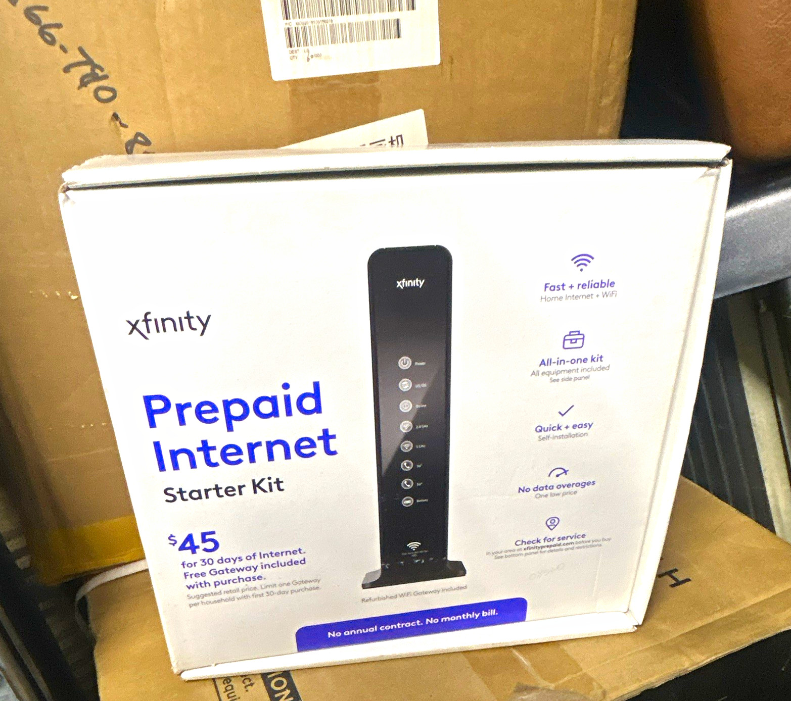 Xfinity Prepaid Internet Starter Kit All-in-One WiFi Gateway, White