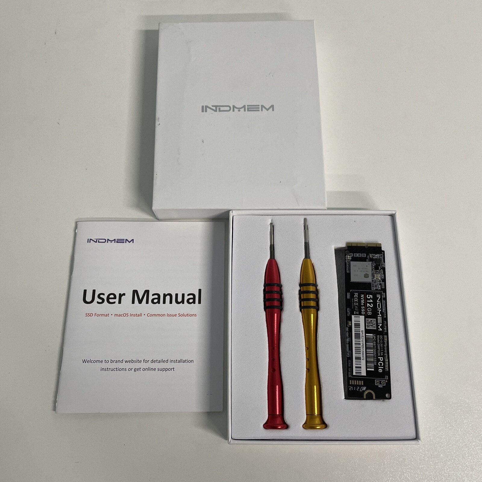 INDMEM 512GB NVMe PCIe SSD 3D TLC NAND Flash Hard Drive Disk 512G Only for Late 