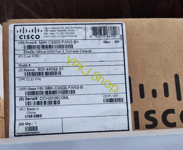 1PCS NEW CISCO N9K-C9300-FAN3-B Fan module Fast Shipping DHL/FedEx